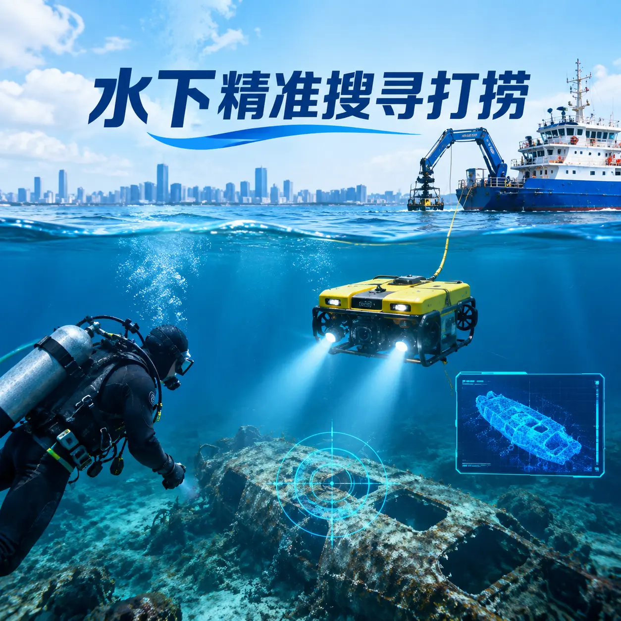 德钦水下精准搜寻打捞