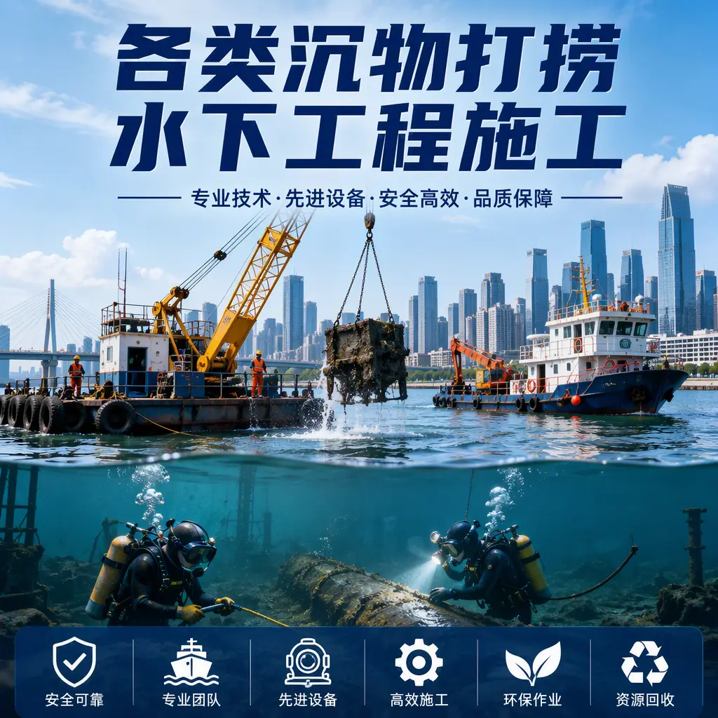德钦各类沉物打捞，水下工程施工